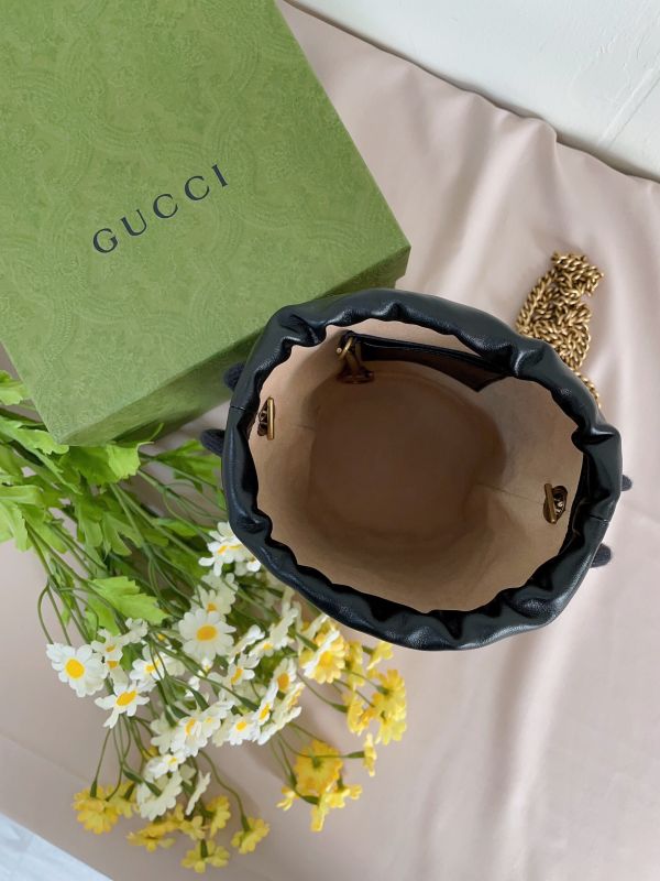 【12期0利率】【現金價】GUCCI Marmont 迷你水桶包 gucci 女包