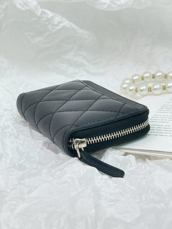 【9成新】CHANEL COCO 拉鍊零錢卡包 