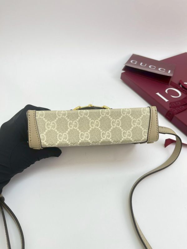 【9成新】Gucci 馬銜扣 1955 迷你包 