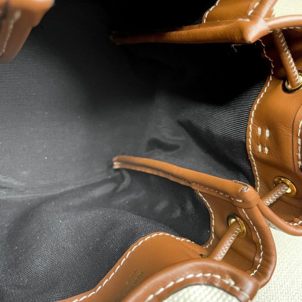 【12期0利率】BURBERRY  TB帆布迷你水桶包【95成新】 