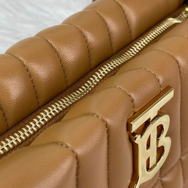 【12期0利率】BURBERRY  LOLA TB皮革船型斜背包【9成新】 