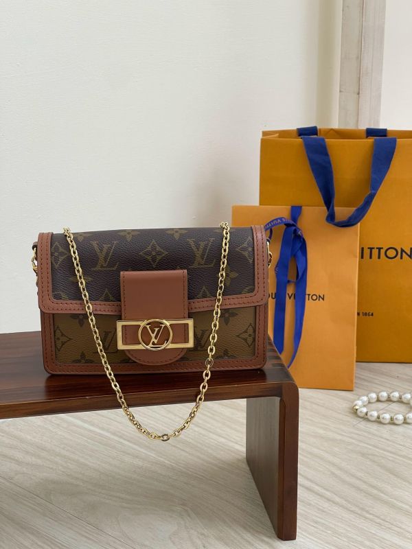 【9成新】LV Dauphine 鏈帶錢包 