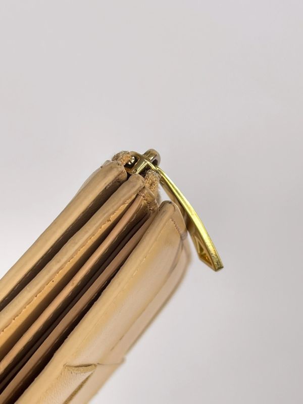 【85成新】BV 大編織對開零錢短夾 