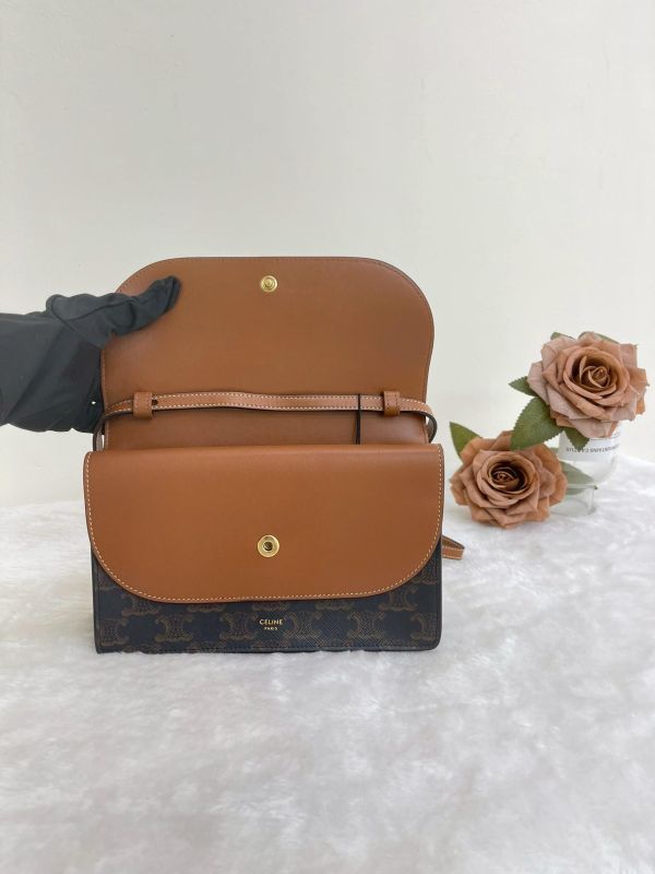 【95成新】CELINE TRIOMPHE凱旋門 STRAP WOC 