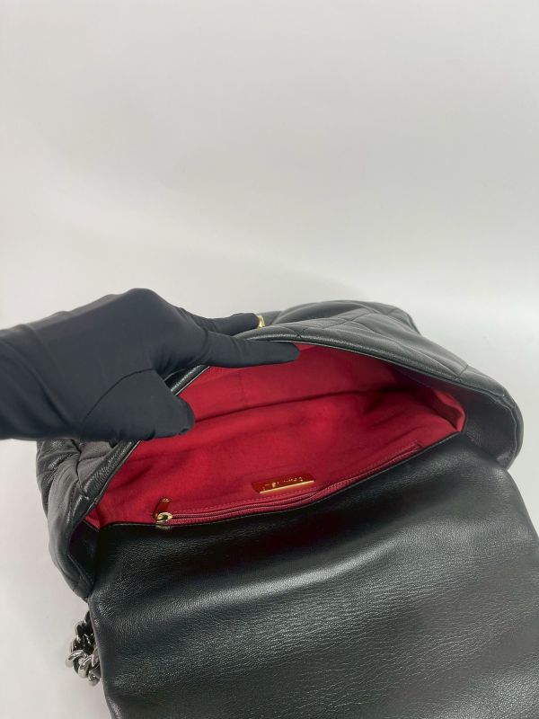 【9成新】CHANEL 19大型口蓋包 