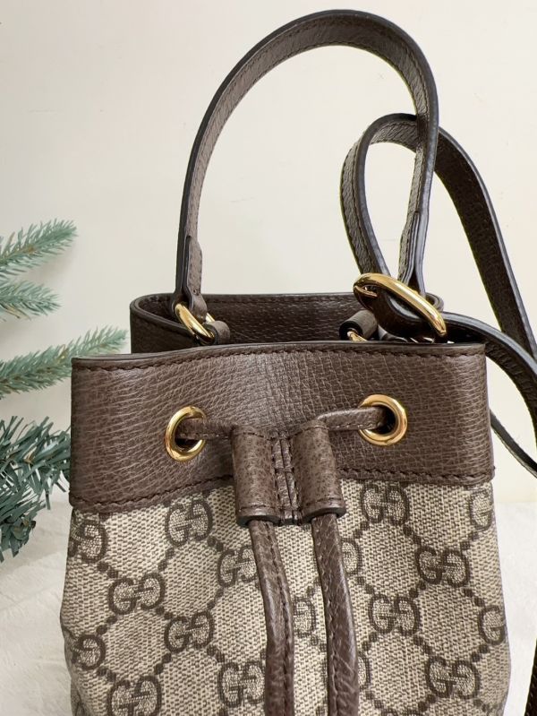 【12期0利率】GUCCI OPHIDIA GG 迷你水桶袋 【22年7月台灣購證】【95成新】 