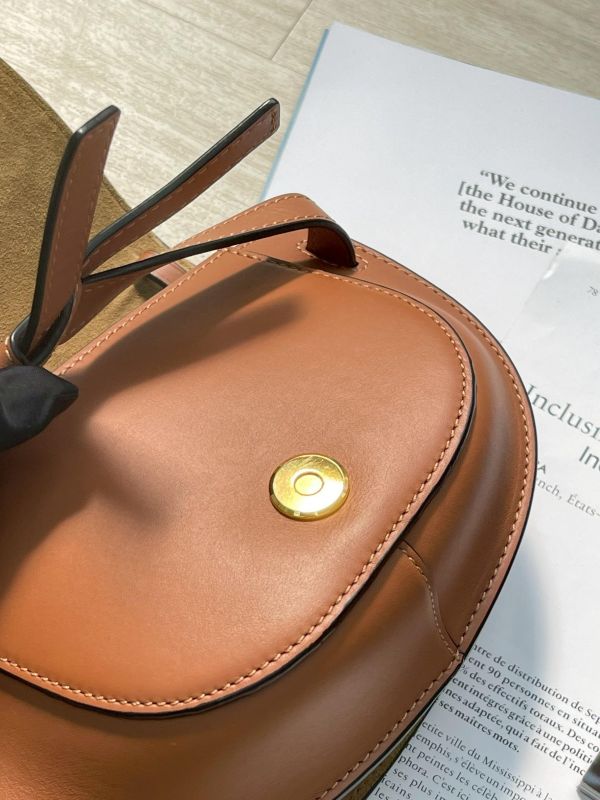 【95成新】LOEWE MINI GATE 雙層包 焦糖 