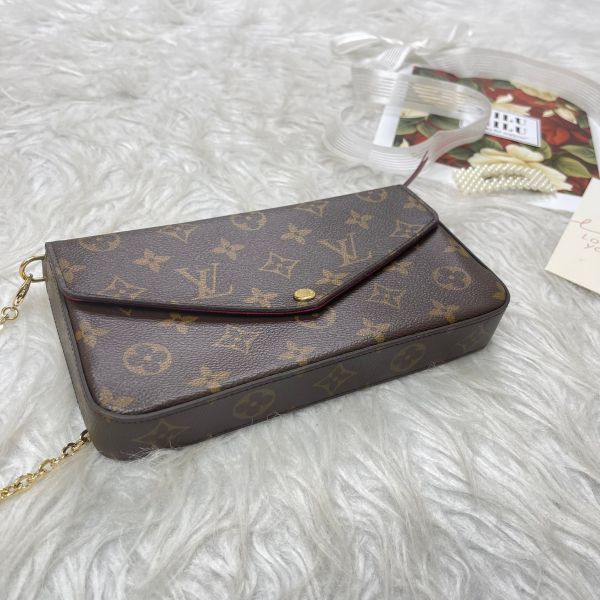 【12期0利率】 LV LV Félicie Pochette 舊款老花三合一 (非絨布內裡)【95成新】 