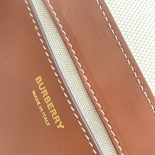 【12期0利率】BURBERRY HORSEFERRY 印花帆布斜背包【95成新】 
