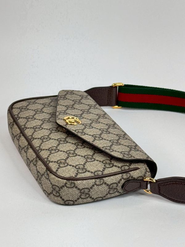 【閒置新品】GUCCI Ophidia 翻蓋斜背包 