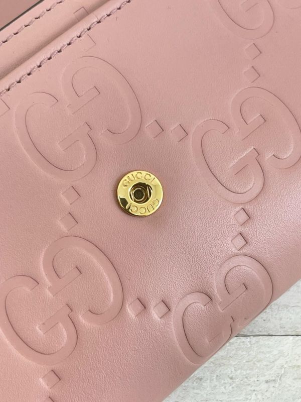 【9成新】GUCCI GG壓紋信封長夾 