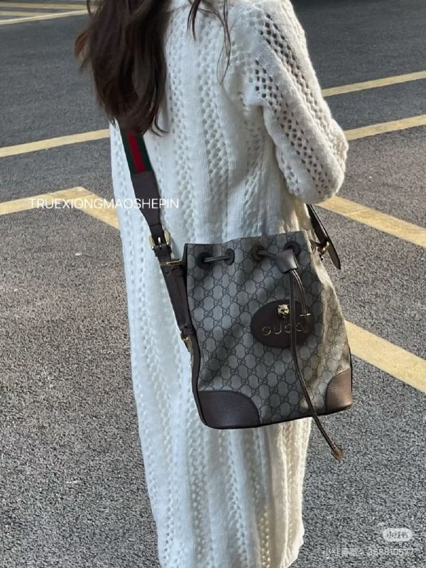 【分期0利率】GUCCI 虎頭水桶後背手提兩用包【9成新】 