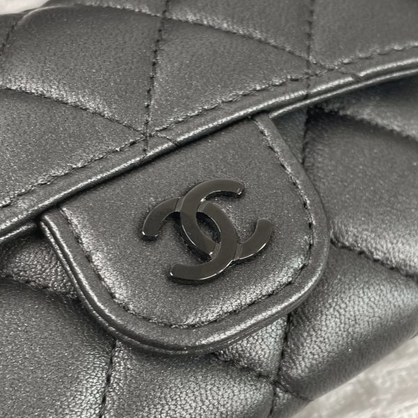 【12期0利率】Chanel COCO羊皮零錢卡包【95成新】 