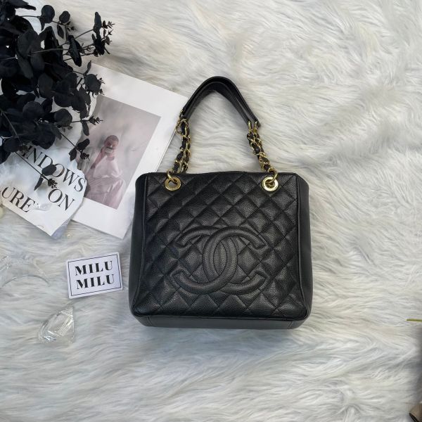 【24期0利率】CHANEL Petite Shopping TOTE PST顆粒牛皮【9成新】【現金價】 