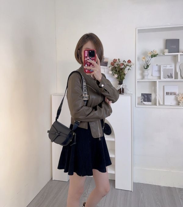 【12期0利率】LOEWE MINI GATE 雙層包 黑【9成新】 