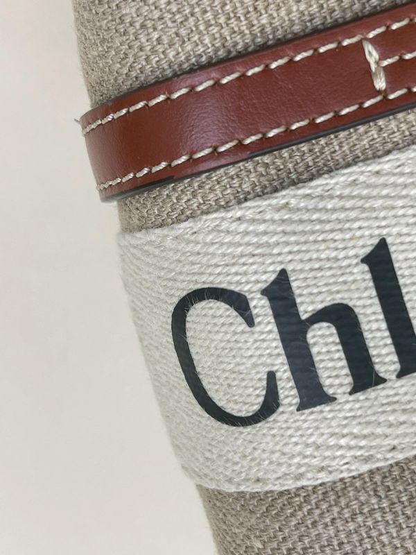 【9成新】CHLOE WOODY TOTE 迷你 棕 