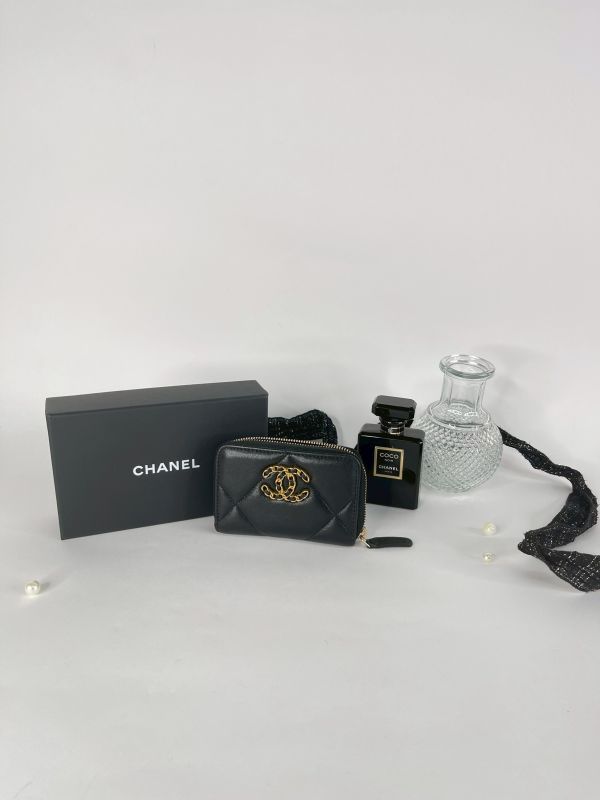 【分期0利率】CHANEL 19 拉鍊零錢包【9成新】 
