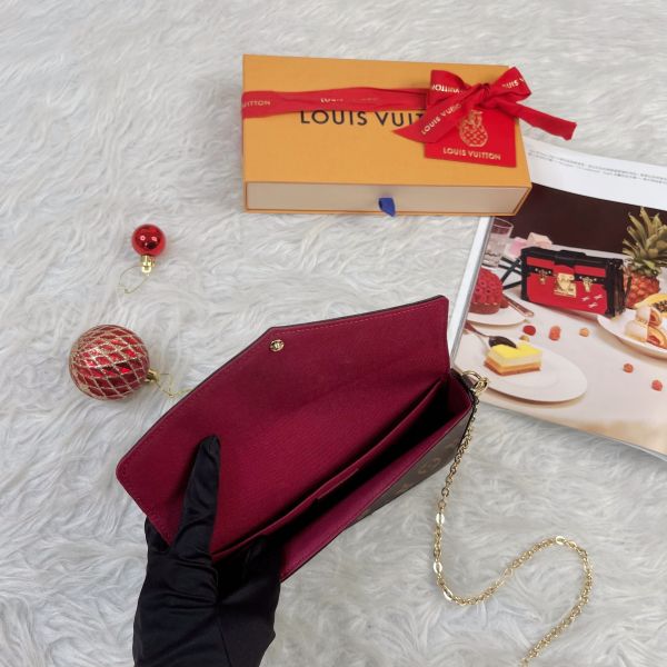 【12期0利率】 LV LV Félicie Pochette 舊款老花三合一 (非絨布內裡)【9成新】 