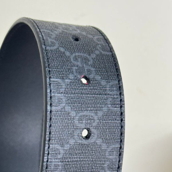【12期0利率】GUCCI  Signature皮革皮帶 90CM【95成新】 