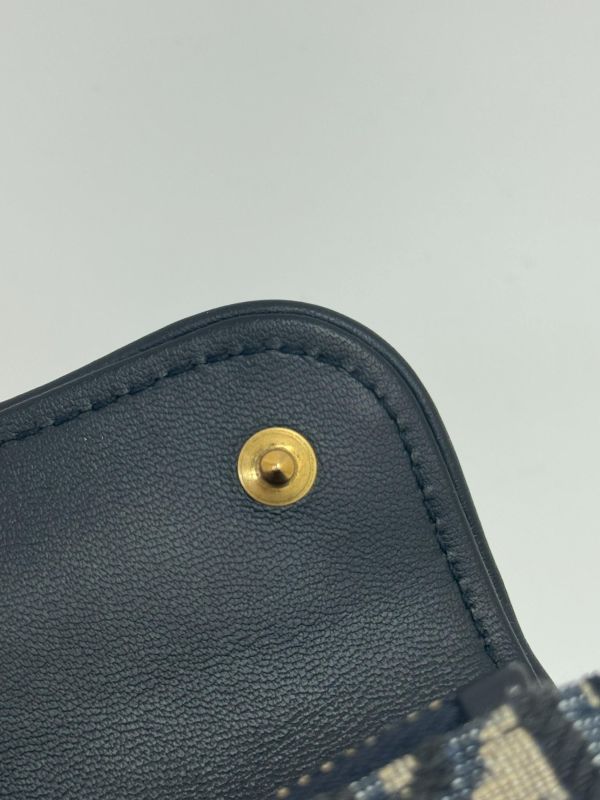 【9成新】Dior Saddle Lotus三折短夾 