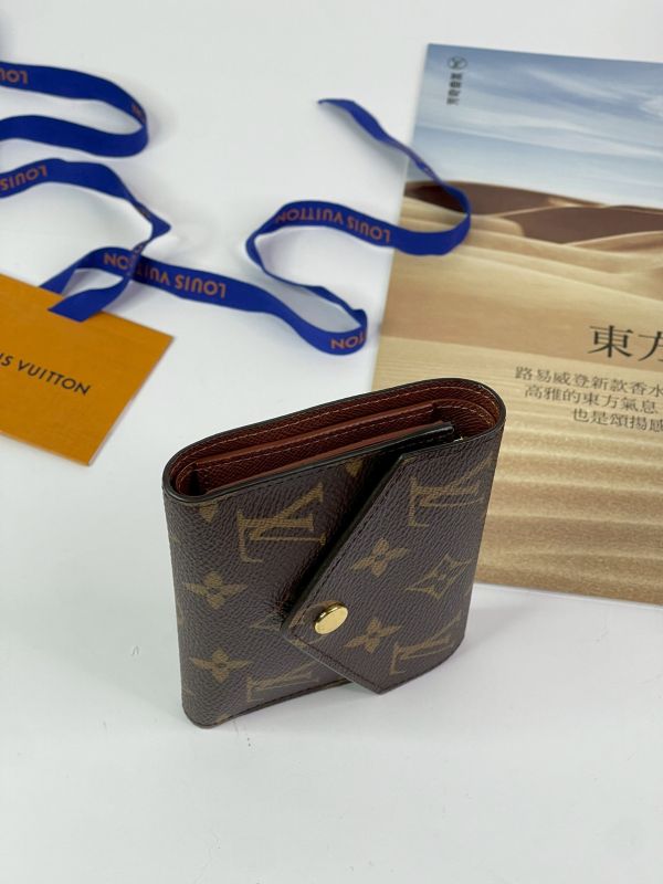 【分期0利率】 LV VICTORINE 老花三折短夾【95成新】