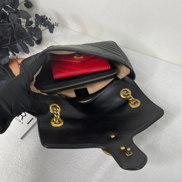 【12期0利率】GUCCI Marmont 小號肩背包【20年3月台灣購證】【95成新】 