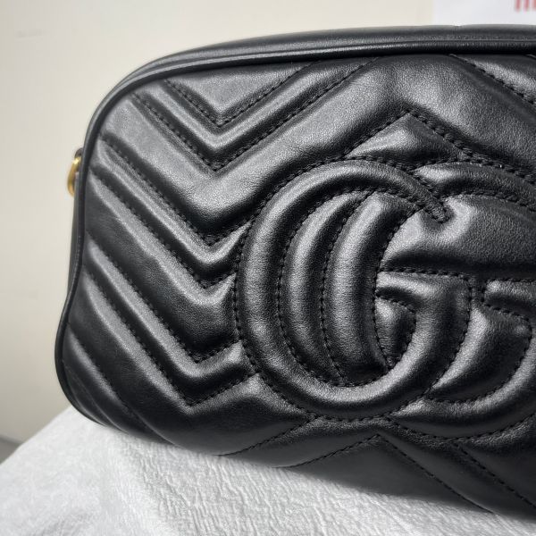 【12期0利率】GUCCI Marmont 相機包黑金【9成新】【現金價】 