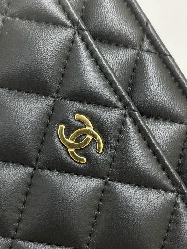 【99成新】CHANEL  WOC 羊皮金扣 