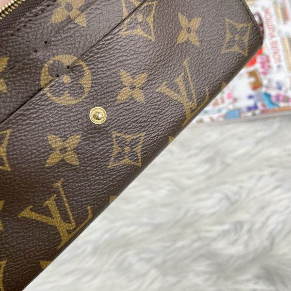 【12期0利率】LV EMILIE經典Monogram釦式長夾【9成新】 