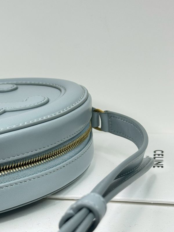 【95成新】CELINE 迷你月餅包  冰藍色 