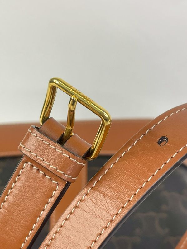 【95成新】CELINE TRIOMPHE老花小號水桶包 