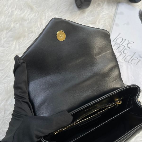 【12期0利率】 YSL LOULOU絎縫皮革Toy手袋 MINI  【99成新】 