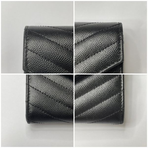 【12期0利率】YSL MONOGRAM 魚子醬信封長夾 【9成新】 
