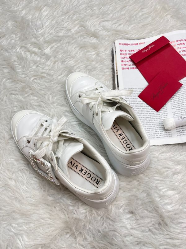 【分期0利率】Roger Vivier Viv' Skate 皮革運動鞋 37號【95成新】 