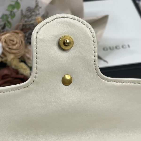 【9成新】【12期0利率】GUCCI GG MARMONT迷你翻蓋單肩包 