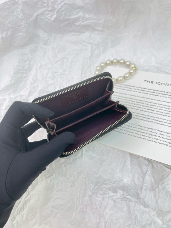 【9成新】CHANEL COCO 拉鍊零錢卡包 