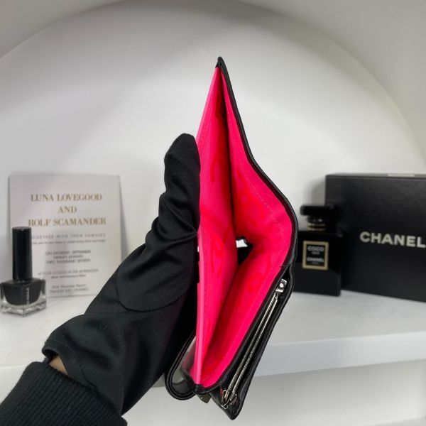 【85成新】【12期0利率】CHANEL 康朋鈕扣短夾A26720 