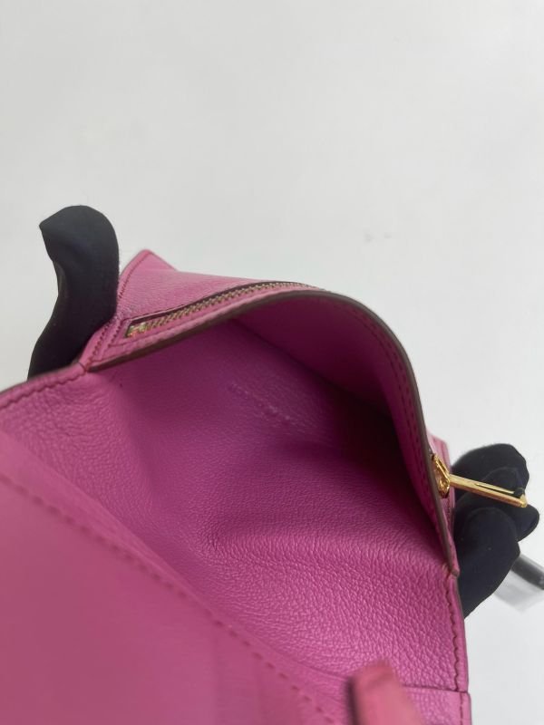 【9成新】HERMES BEARN 鴕鳥皮短夾 