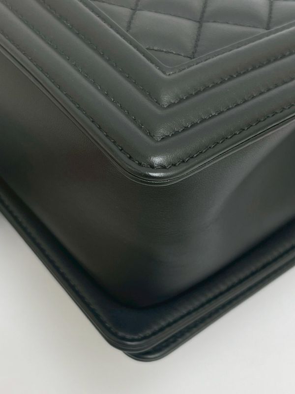 【95成新】CHANEL芯片款 BOY 25 牛皮銀扣 