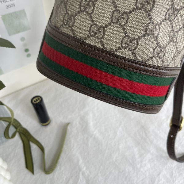 【分期0利率】GUCCI OPHIDIA GG 迷你水桶袋 【99成新】 