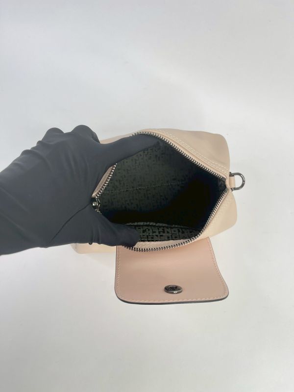 【99成新】LONGCHAMP LE PLIAGE XTRA系列牛皮圓筒斜背包 