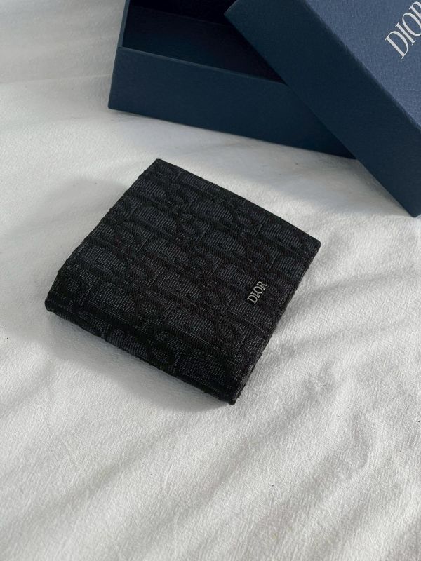 【全新品】DIOR OBLIQUE 對折零錢短夾 