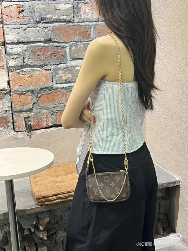 【85成新】LV Mini Pochette Accessoires 迷你麻將包 