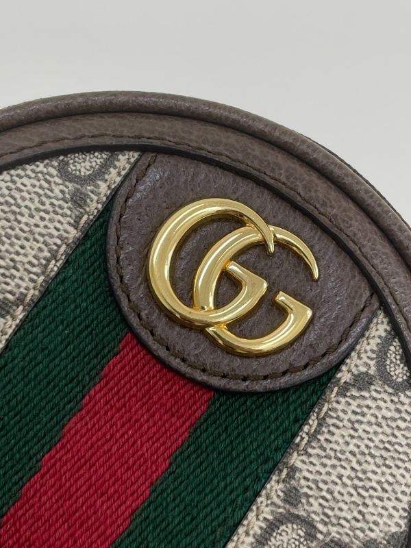 【95成新】GUCCI OPHIDIA 迷你圓餅零錢包 