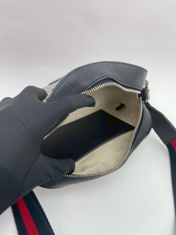 【95成新】GUCCI GG Supreme 帆布印花織帶相機包 