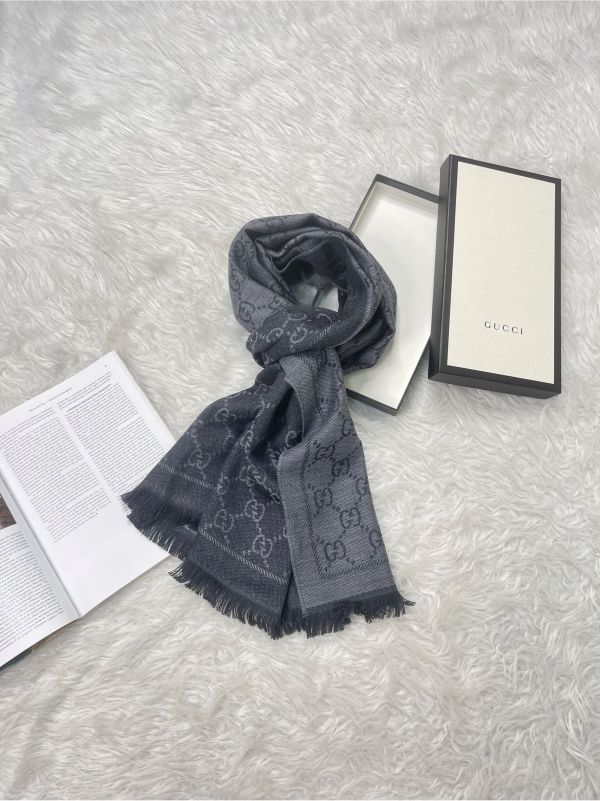 【分期0利率】GUCCI  GG 花紋披肩【未使用閒置品】 