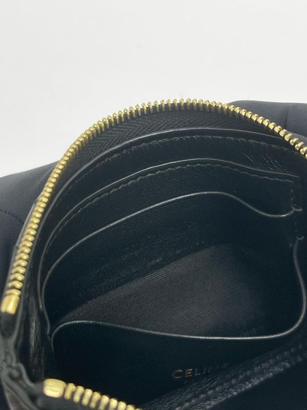 【95成新】CELINE C Charm 絎縫小牛皮零錢包 
