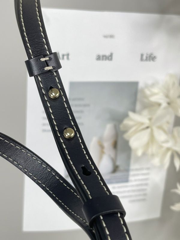 【分期0利率】Chloé 背帶款小號 Woody Tote Bag 深藍色【99成新】 