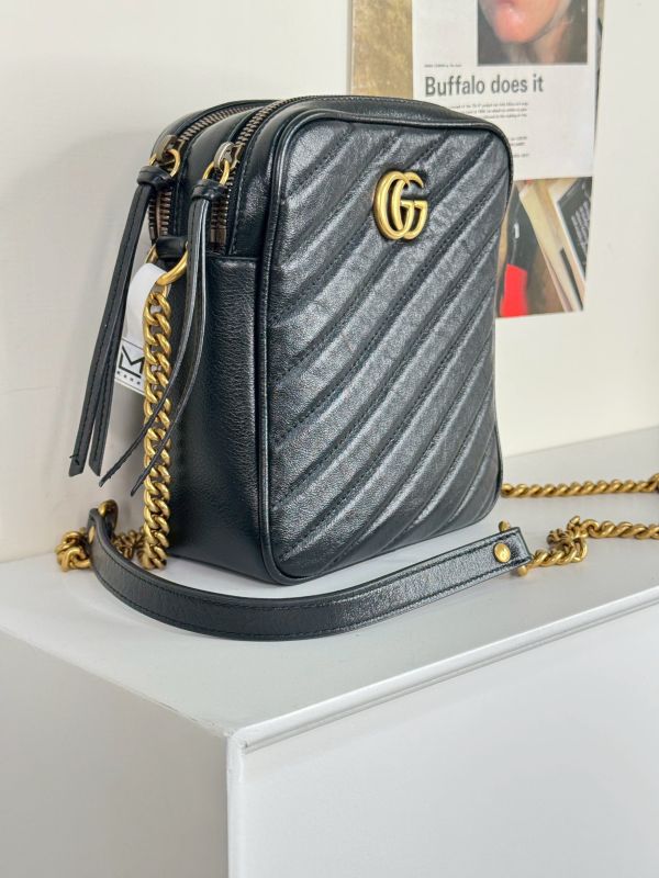 【分期0利率】GUCCI GGMarmont 雙層斜背包【9成新】 