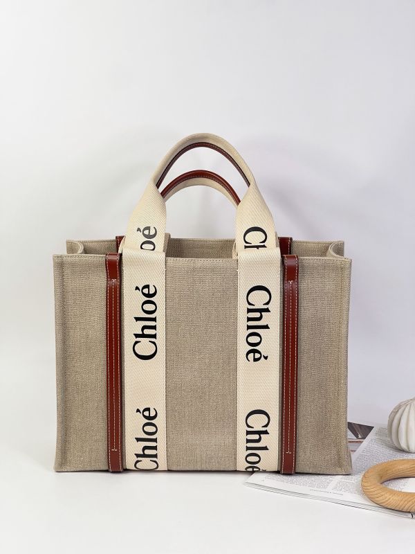【未使用閒置品】CHLOE WOODY 中號  經典棕 